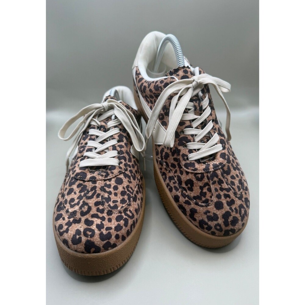 Dolce Vita Russo Womens Leopard Platform Print Sneakers Size 9.5